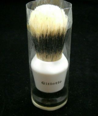 Vintage Gillette Extra Large Shaving Brush Pure Bristles Made In England