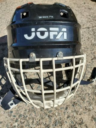 Vintage Hockey Helmet Jofa 287 Jr 6 1/4 - 7 1/8 Shield Model 386 Jr/hasek Goalie
