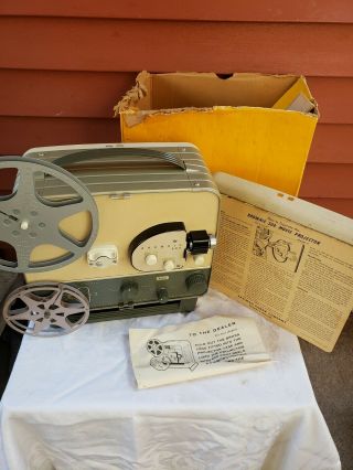 Vintage Eastman Kodak Company Brownie 500 Model C Movie Projector - W Film