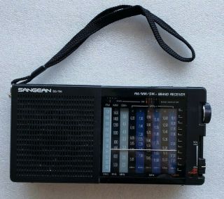 Vintage Sangean Radio Sg - 796 Fm/mw/sw 9 Band Receiver -