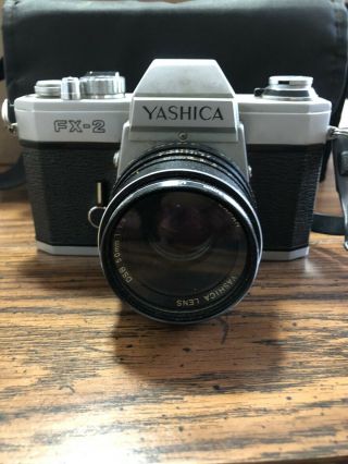 Vintage Yashica Fx - 2 35 Mm Slr Camera