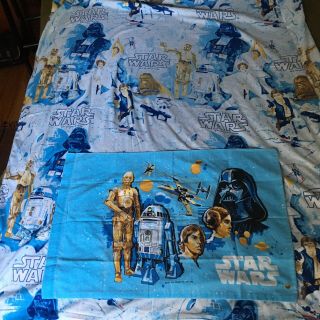 Vintage 1977 Star Wars Fitted Twin Bed Sheet & Pillowcase Esmond Canada