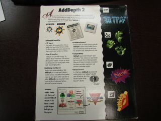 Vintage AddDepth 2 3D Rendering Mac by RayDream 3