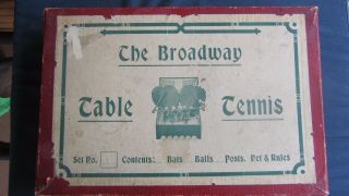 Vintage Table Tennis Set - The Broadway -