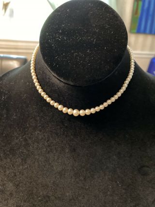 Vintage Child’s Set Of Pearls Necklace