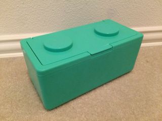 Vintage Chubs Baby Wipes Lego Stackables Storage Containers Building Block Teal