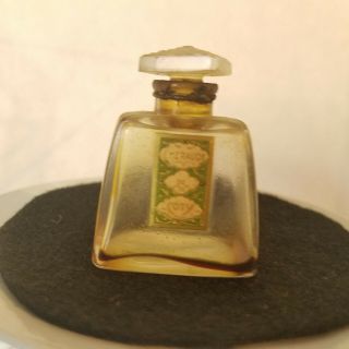 Vintage,  Mini Coty Perfume Bottle,  Emeraude Parfum,  Empty Bottle,  Francois Coty