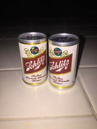 Vintage Schlitz Beer Salt & Pepper Shakers
