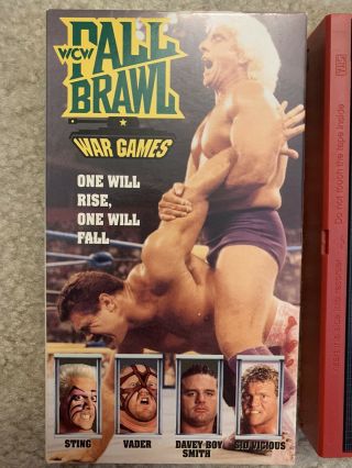 Vtg Wcw Wrestling Vhs Fall Brawl 1993 Ric Flair Sting