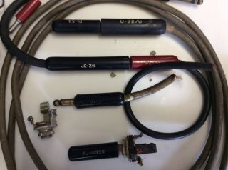 Wwii Military Vintage Tube Radio Connectors Indicator Lights Fuse Holders