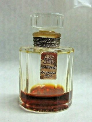 Vintage Le Galion Sortilege Pure Parfum 1/2 Fl Oz Size Bottle Paris France