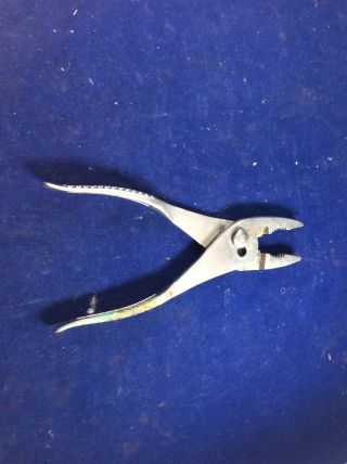 Vintage Pre Snap - On Vacuum Grip No.  137 Slip Joint Pliers Forged Steel Products