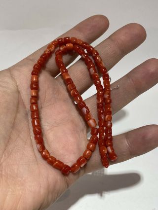 Vintage Strand Coral Beads For Jewelry Making 14 Grams