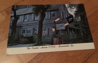 Vintage Postcard The Pirates House Savannah Georgia 1754