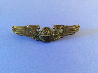 Vintage Us Military Air Force Pilot Navigator Wing Pin