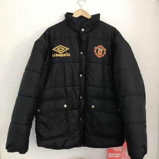 Vintage 90’s Manchester United Puffer Jacket,  Bench/training,  Xl,  Umbro