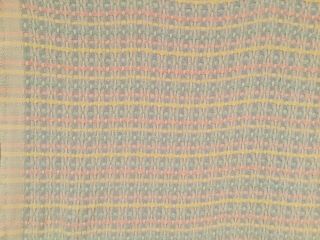 Vintage Beacon Pastel Striped Cotton Weave Baby Blanket Wpl 1675 Usa Blue Pink