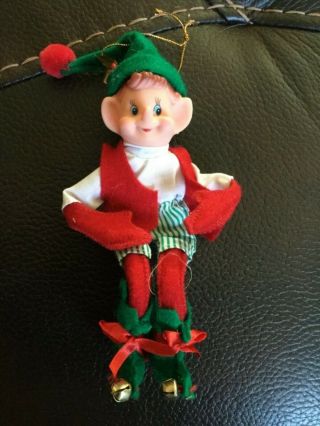 Elf On A Shelf Christmas Ornaments Holiday Decor Vintage Inspired Elve