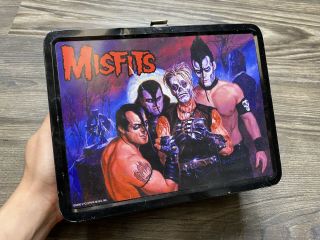 Vintage Misfits Famous Monsters Lunchbox Metal Jerry Only Fiend Club - 2000