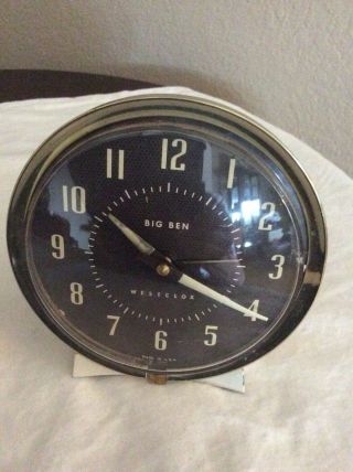 Vintage 60s - 70s Big Ben Alarm Clock By Westclox,  Made In Usa