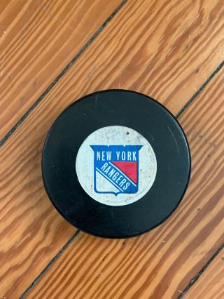 York Rangers Viceroy Game Puck Vintage Nhl Hockey Madison Square Gardens