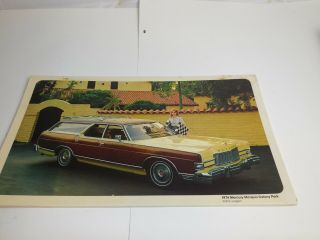 Dealership Showroom Promo Sign/display 1974 Ford Mercury Marquis Colony Park Vtg