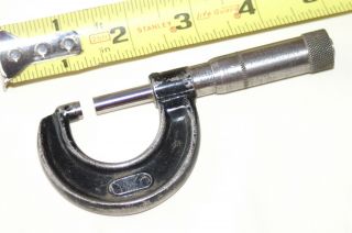 Vintage Starrett No.  436 - 1 " Micrometer Caliper Machinist Tool