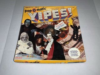 Vintage 1983 Yipes Pop O Matic Board Game Dracula Frankenstein 100 Complete