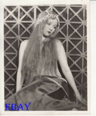 Alice White W/long Hair Covering Her Chest Vintage Photo