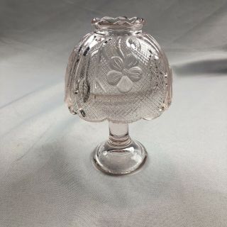Vtg Pink Depression Glass Candle Holder Votive Lamp Shade Scalloped