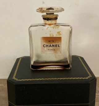 Vintage Chanel No5 Empty 2 3/4 " Tall Bottle Made In France