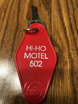 Vintage Hi Ho Motel Key & Tag Room 502 Your Key To The John Davidson Show