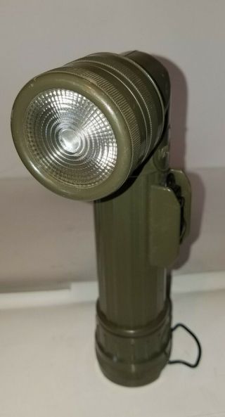 Vintage Fulton Us Mx - 991/u Vietnam War Era Right Angle Flash Light