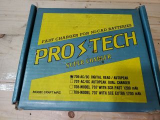 Vintage Pro Tech Fast Charger For Ni - Cad Rc Batteries 706 - Ac/dc S/n 7742323