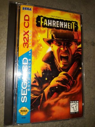 Fahrenheit Sega Cd / 32x Cd - Complete - Vintage Video Game Firefighter