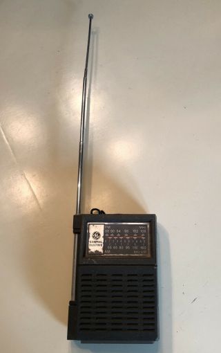 Vintage General Electric Portable Am/fm Transistor Radio Ge Model 7 - 2506a