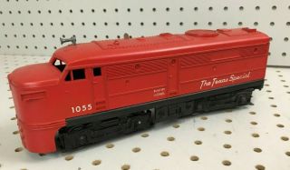 Lionel O27 Scale 1055 Texas Special Red Diesel Locomotive - Vintage