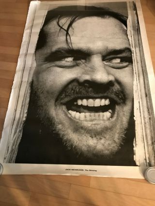 The Shining Movie Poster Jack Nicholson 60 X 40 Vintage 2002 Ag20