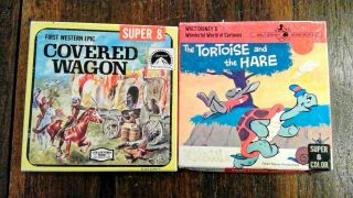 2 Vintage 8mm Walt Disney Character Films The Tortoise And The Hare/bear Trouble