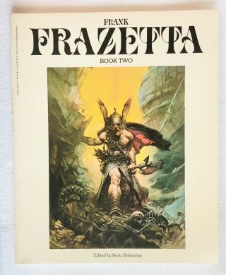 Fantastic Art Of Frank Frazetta 2 Betty Ballantine Editor Vintage 1979 Vg,  Euc