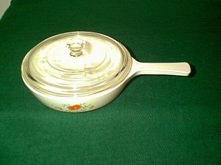 Vintage Corning Ware Wildflower 6 1/2 " Menuette Skillet With Lid P - 83 - B Usa