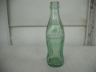 Vintage Green Coca - Cola 6 1/2 Oz Glass Soda Bottle Griffin Georgia On Bottom