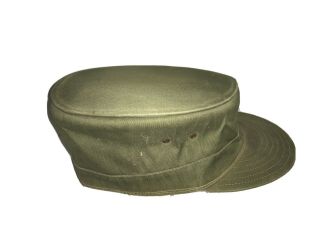 Vintage Army Cap Combat Cuban Fidel Castro Hat Size Stretch Fit 1960s