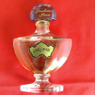 Vintage Guerlain Perfume Bottle Shalimar 5 Of Product Remains