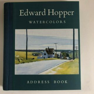 Whitney Museum Of Art Edward Hopper Watercolors Address Book 1989 Vintage