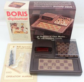 Authentic Vintage 1979 Boris Diplomat Electronic Chess Computer Does Not Work