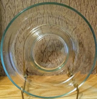 Vintage Pyrex Clear Glass 10 " Jello Mold Ring Baking Dish - Made In France