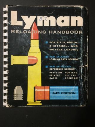 Vintage 1967 Lyman Reloading Handbook