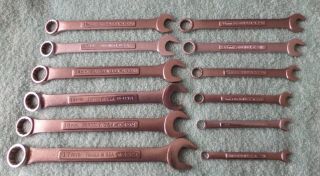 Vintage Craftsman 12 Piece 12 Point Metric Combination Wrench Set Forged In Usa