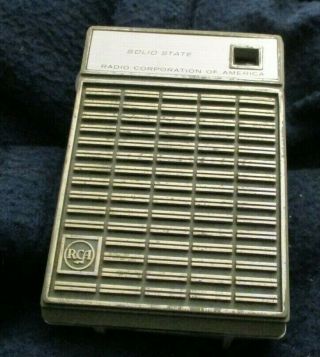 Vintage Transistor Radio Rca Model Rjg 12 G With Good Volume